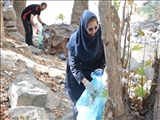 پاکسازی حاشیه رودخانه کن