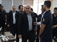 دیدار بخشدار آفتاب با آتش‌نشانان ایستگاه ۱۳۳ روستای رسالت در روز آتش‌نشان