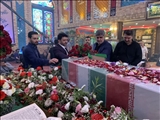 مراسم تشیع و دفن شهید گمنام محله هرندی برگزار شد