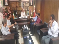 جلسه مشورتی اعضای شورای اسلامی روستای مرتضی گرد با بخشدار آفتاب