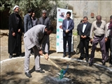 آئین غبار روبی گلزار شهدا و کلنگ زنی پروژه عمرانی ساختمان چند منظوره و سوله مدیریت بحران روستای سولقان