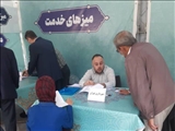 برپایی میز خدمت در نماز جمعه تهران