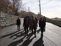 گزارش تصویری / بازدید سرپرست بخشداری کن از پروژه های عمرانی روستای وردیج